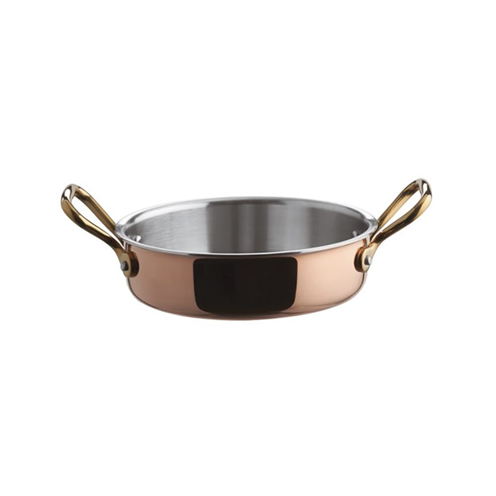 Paderno 8 oz Aluminum/Copper/Stainless Steel Mini Rondeau Ramekin (A1550310)