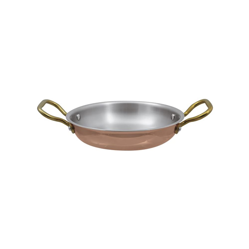Paderno 48 Oz. Round Gratin - Aluminum/Copper/Stainless Steel (A1551520)