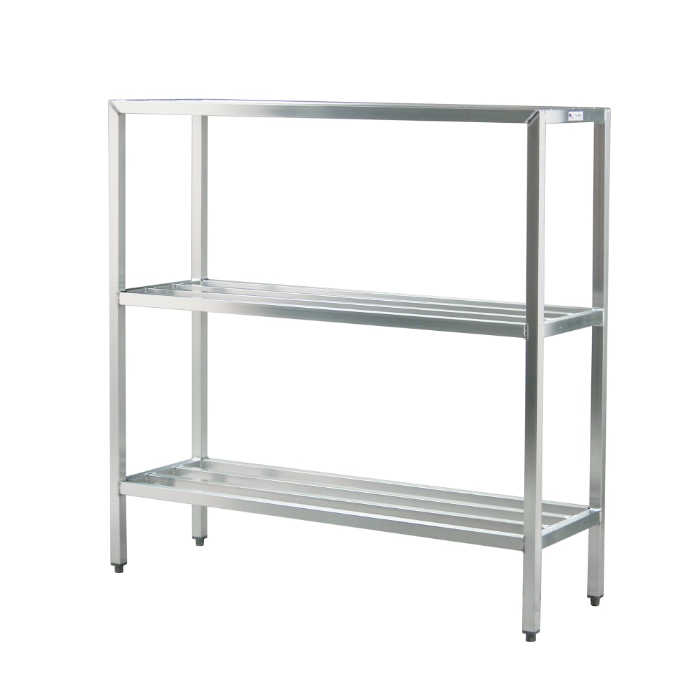 New Age 48" Heavy-duty Shelving Unit w/ 1500 lb Capacity, Aluminum (1042)