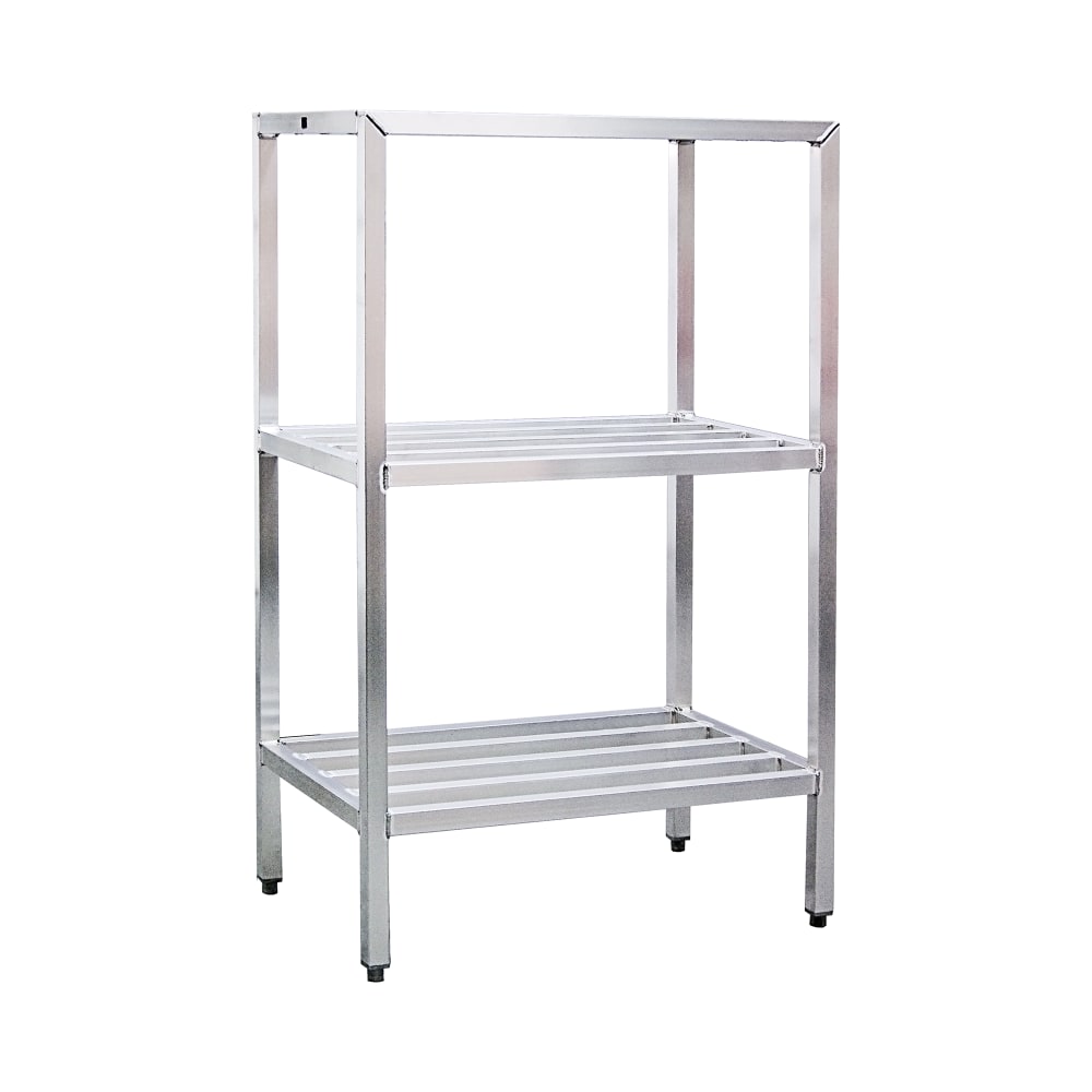 New Age 48" Heavy-duty Shelving Unit w/ 1500 lb Capacity, Aluminum (1046)