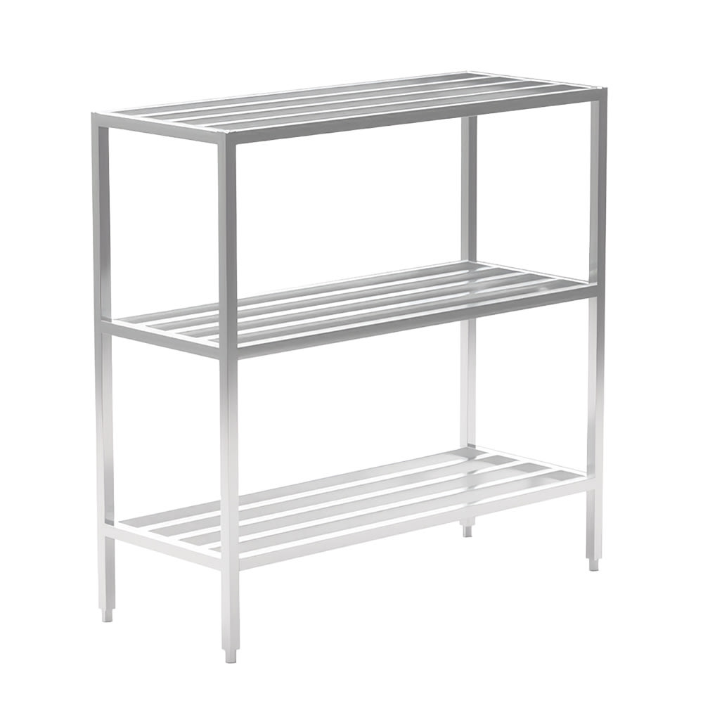 New Age 60" Heavy-duty Shelving Unit w/ 1500 lb Capacity, Aluminum (1047)