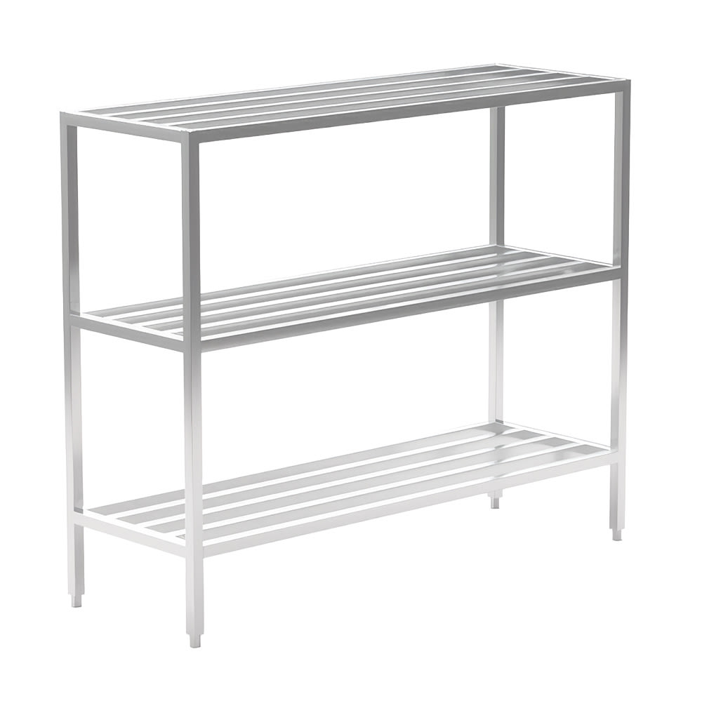 New Age 72" Heavy-duty Shelving Unit w/ 1500 lb Capacity, Aluminum (1048)