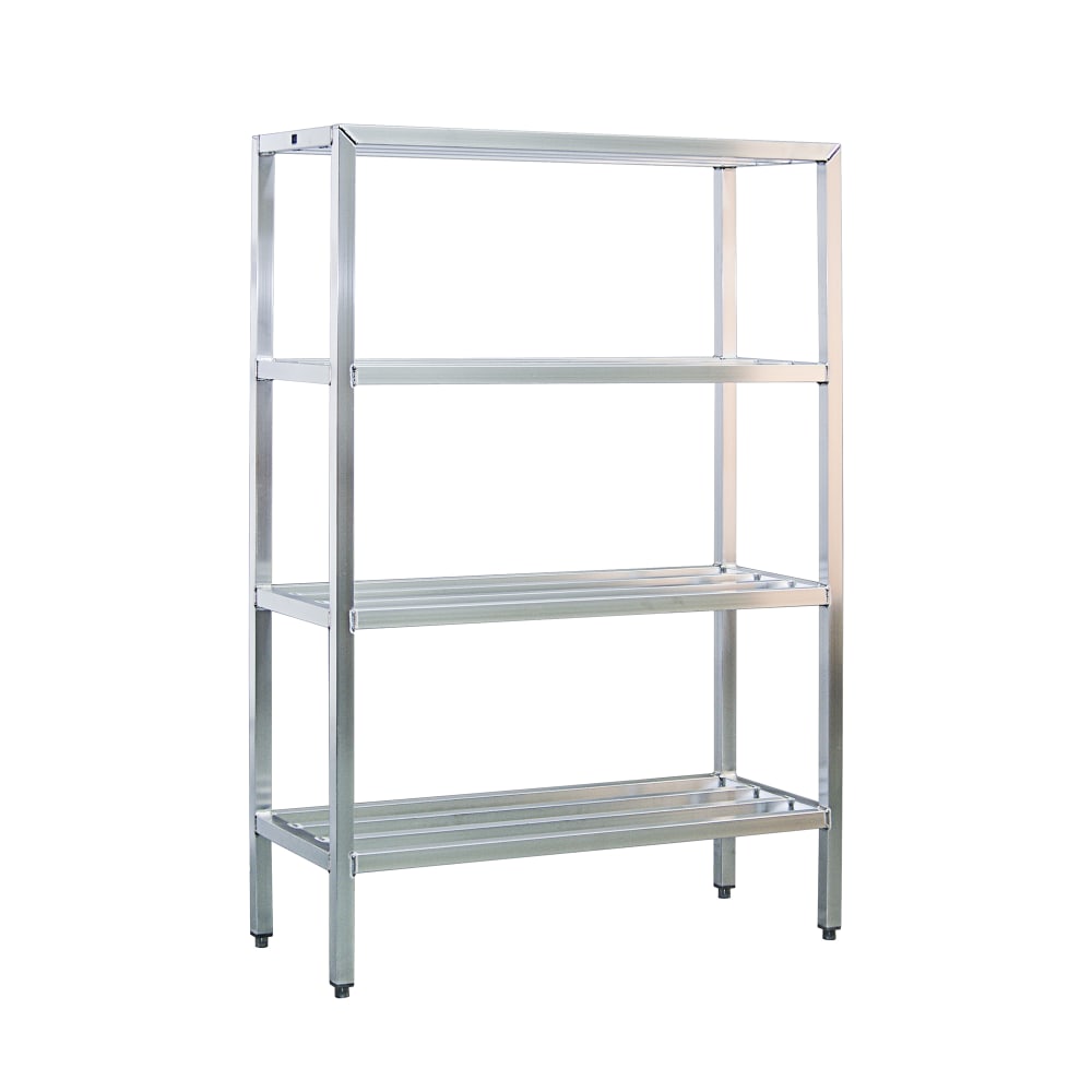 New Age 48" Heavy-duty Shelving Unit w/ 1500 lb Capacity, Aluminum (1062)