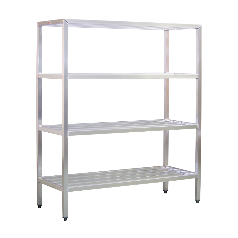 New Age 48" Heavy-duty Shelving Unit w/ 1500 lb Capacity, Aluminum (1066)