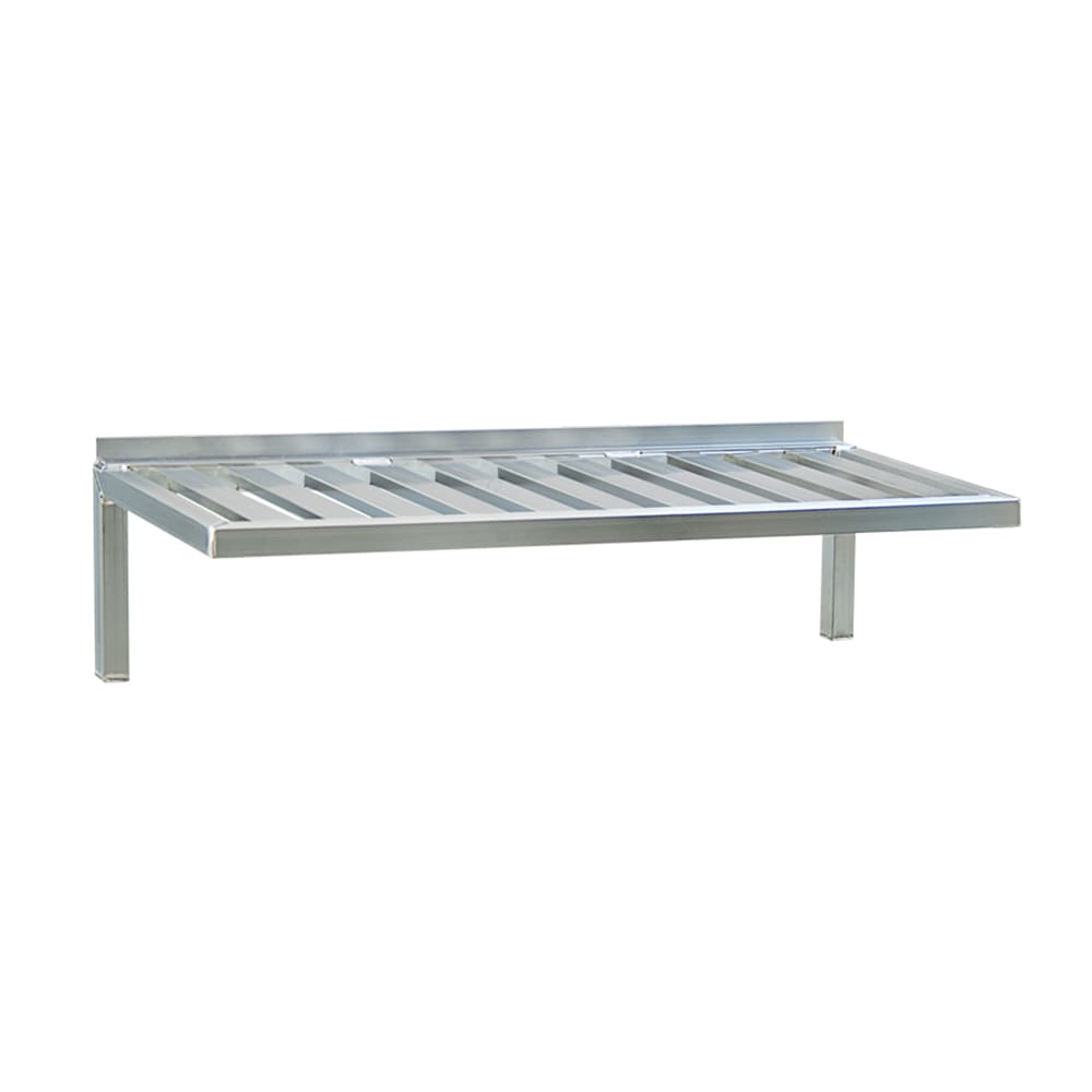 New Age T-Bar Wall Mounted Shelf, 48"W x 20"D, Aluminum (1122)