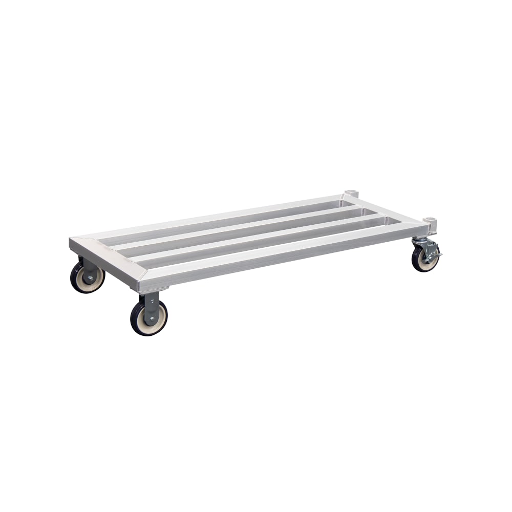 New Age 25 3/4" Mobile Dunnage Rack w/ 1000 lb Capacity, Aluminum (1201)