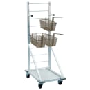 New Age Fry Basket Rack w/ 18 Basket Capacity & 3" Casters, 52 1/2" x 18 x 27", Aluminum (1210) thumbnail 3