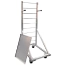 New Age Fry Basket Rack w/ 18 Basket Capacity & 3" Casters, 52 1/2" x 18 x 27", Aluminum (1210) thumbnail 4