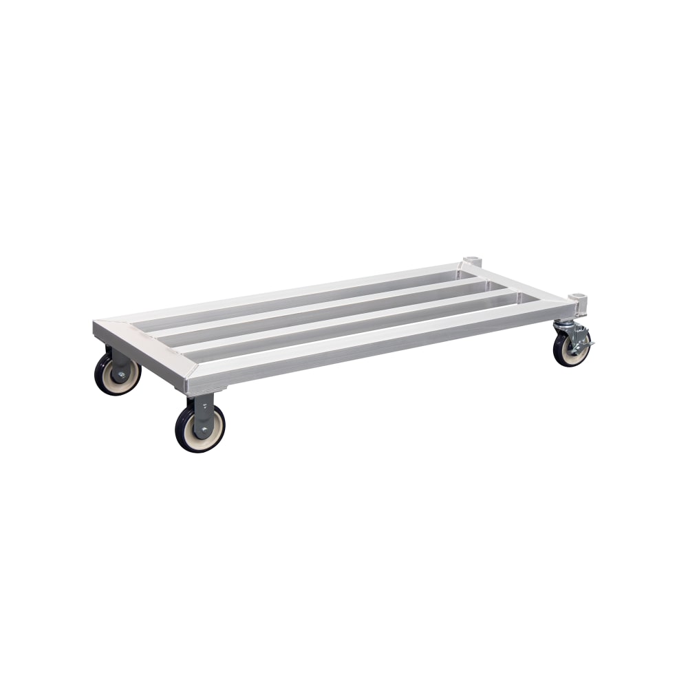 New Age 31 3/4" Mobile Dunnage Rack w/ 1000 lb Capacity, Aluminum (1211)