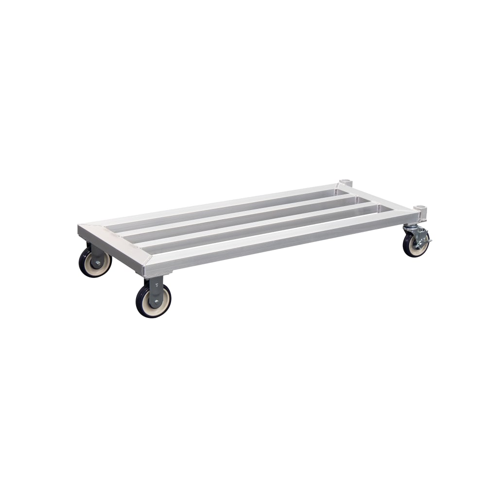 New Age 31 3/4" Mobile Dunnage Rack w/ 1000 lb Capacity, Aluminum (1214)