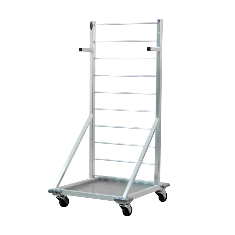 New Age Fry Basket Rack w/ 27 Basket Capacity & 3" Casters, 52 1/2" x 24 1/2" x 27", Aluminum (1215)