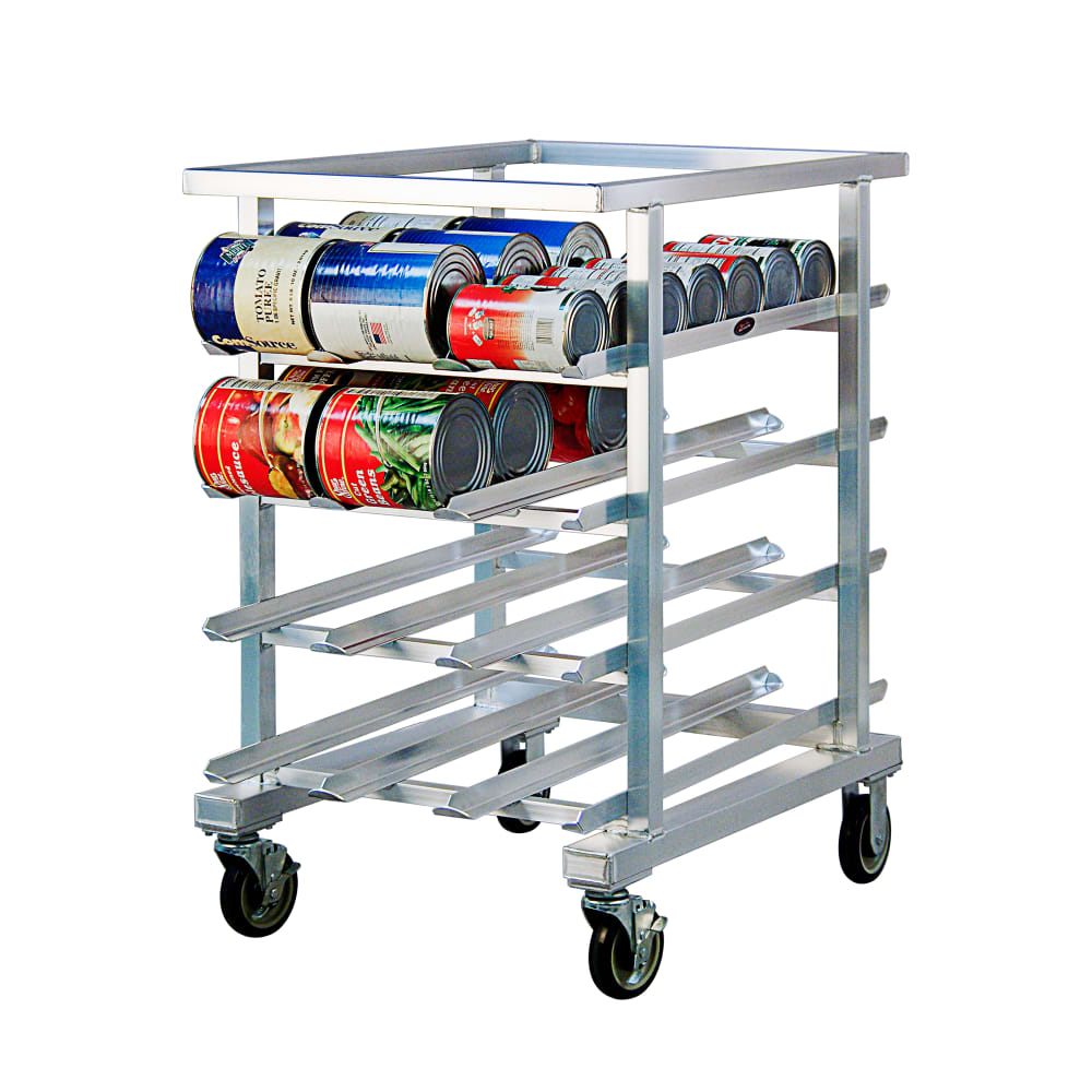 New Age 41"H Mobile Can Rack w/ (72) #10 or (96) #5 Capacity (1226NT)