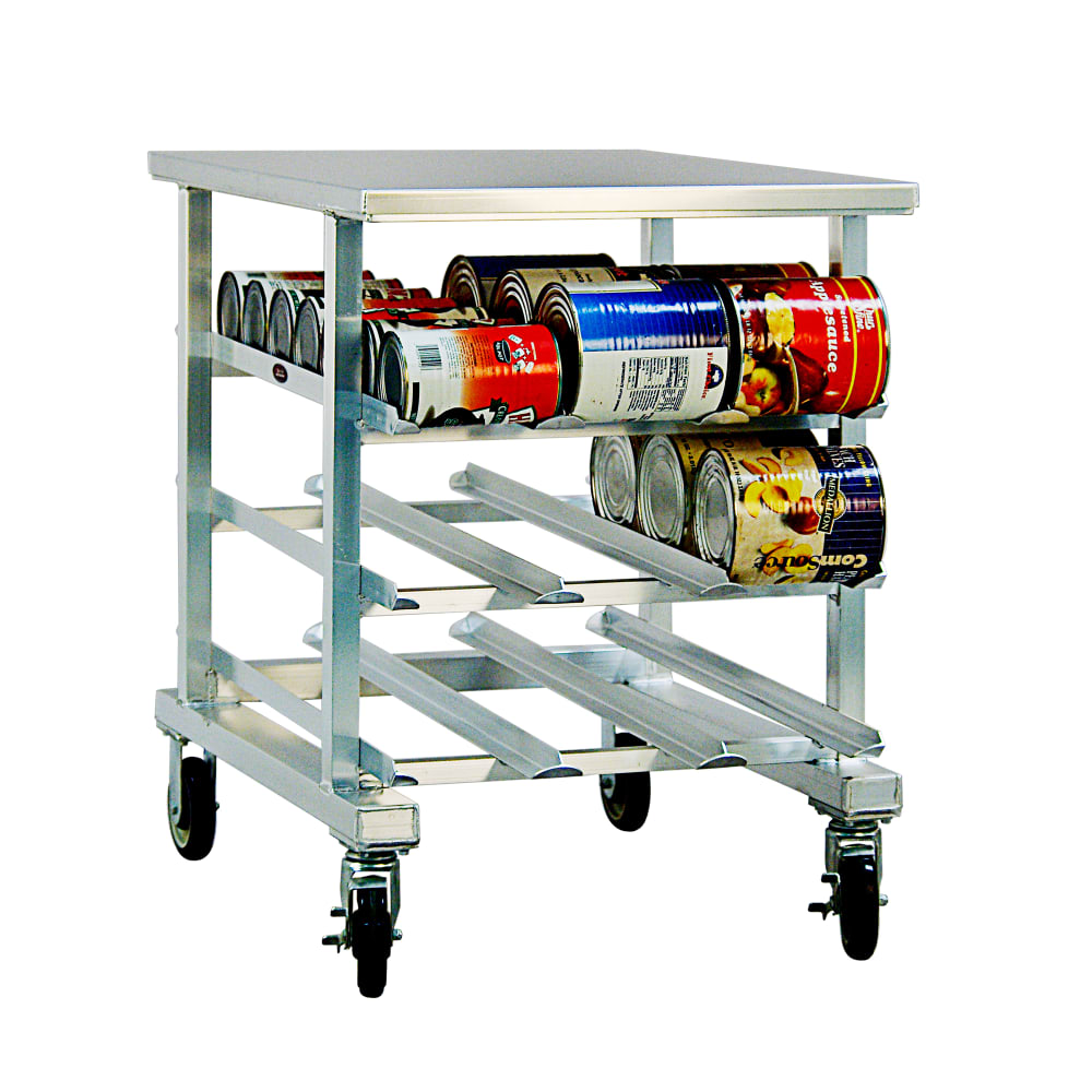 New Age 35"H Mobile Can Rack w/ (54) #10 or (72) #5 Capacity (1236)
