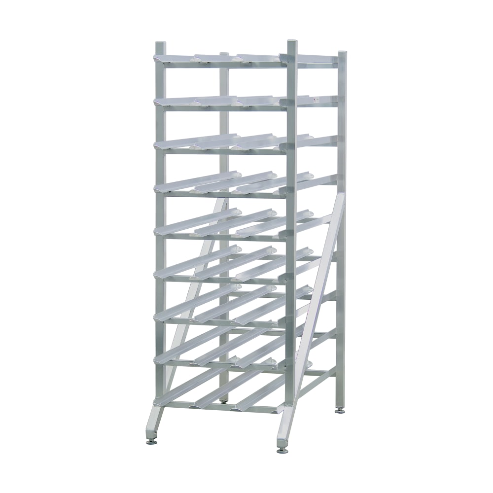 New Age 71"H Stationary Can Rack w/ (216) #10 or (297) #5 Capacity, Adjustable Feet (1256)