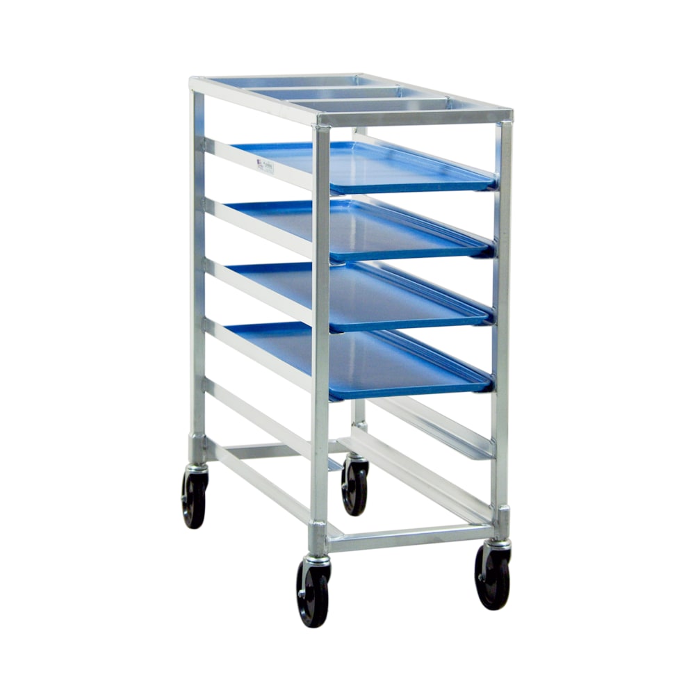 New Age 15 1/4"W 6 Platter Pan Rack w/ 5" Bottom Load Slides (1346)