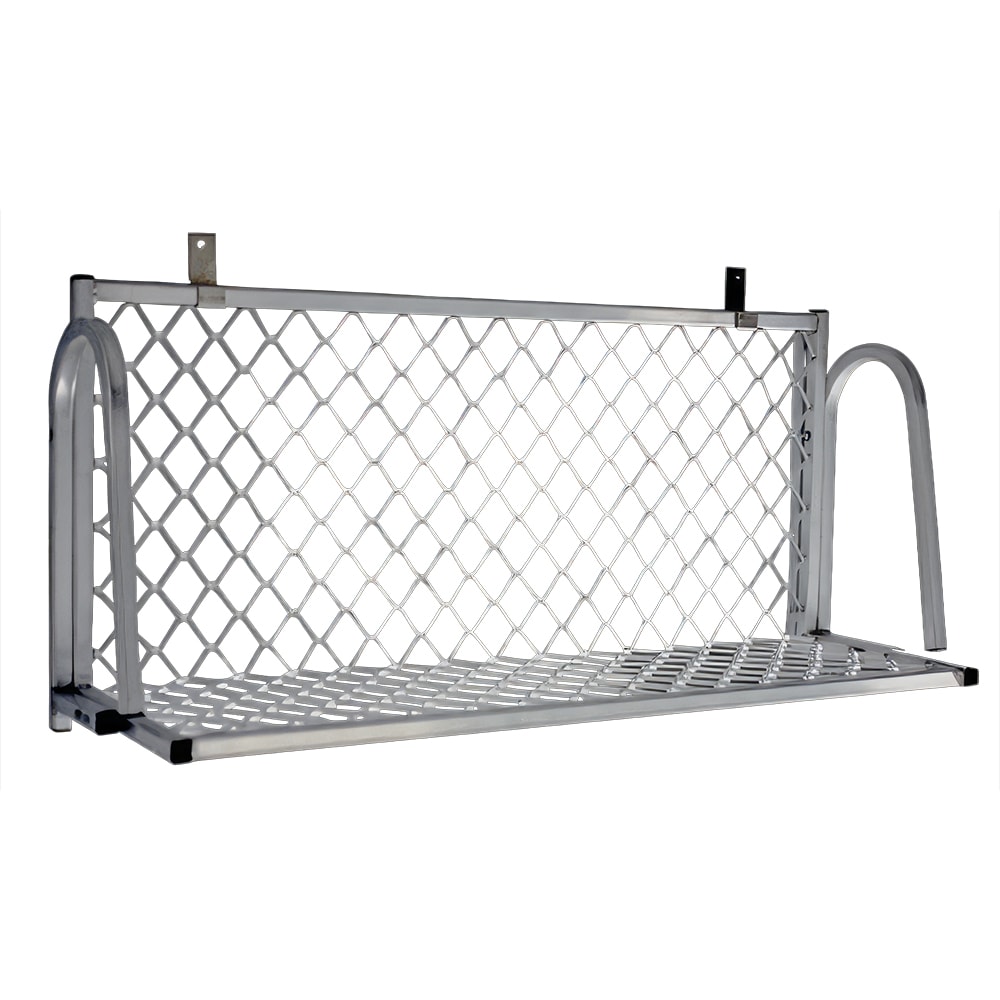 New Age Boat Rack Wall Mounted Shelf, 96"W x 15"D, Aluminum (1374W)