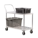 New Age 2 Level Aluminum Utility Cart w/ 800 lb Capacity, Flat Ledges (1416) thumbnail 2