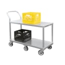 New Age 2 Level Aluminum Utility Cart w/ 800 lb Capacity, Flat Ledges (1490) thumbnail 3
