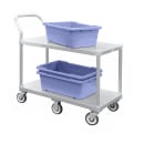 New Age 2 Level Aluminum Utility Cart w/ 800 lb Capacity, Flat Ledges (1490) thumbnail 4