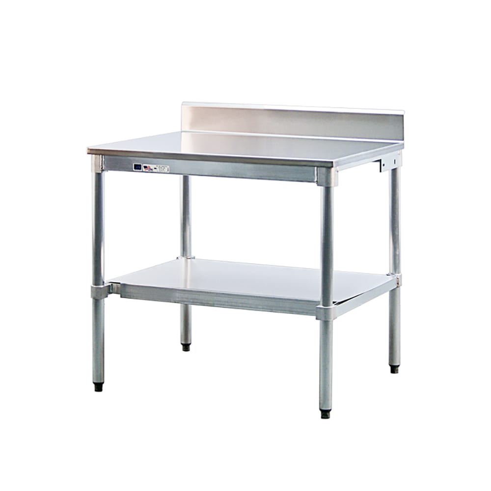 New Age Undershelf for Work Table w/ Knock Down Frame, 72" x 24", Aluminum (24US72KD)
