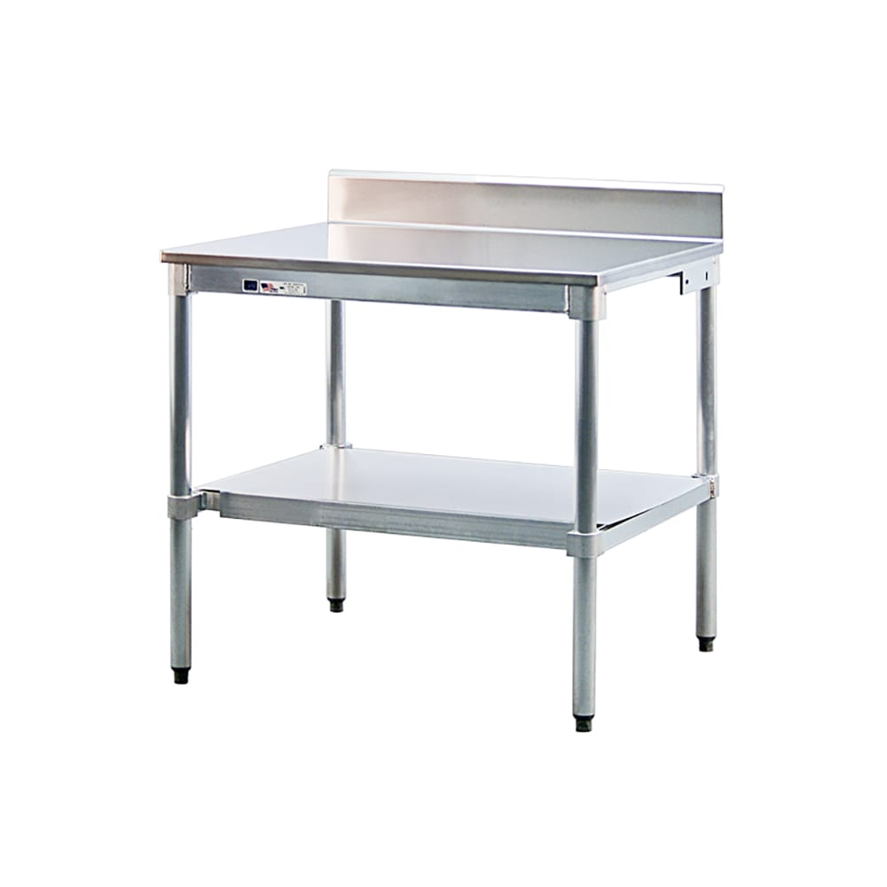 New Age Undershelf for Work Table w/ Knock Down Frame, 84" x 24", Aluminum (24US84KD)