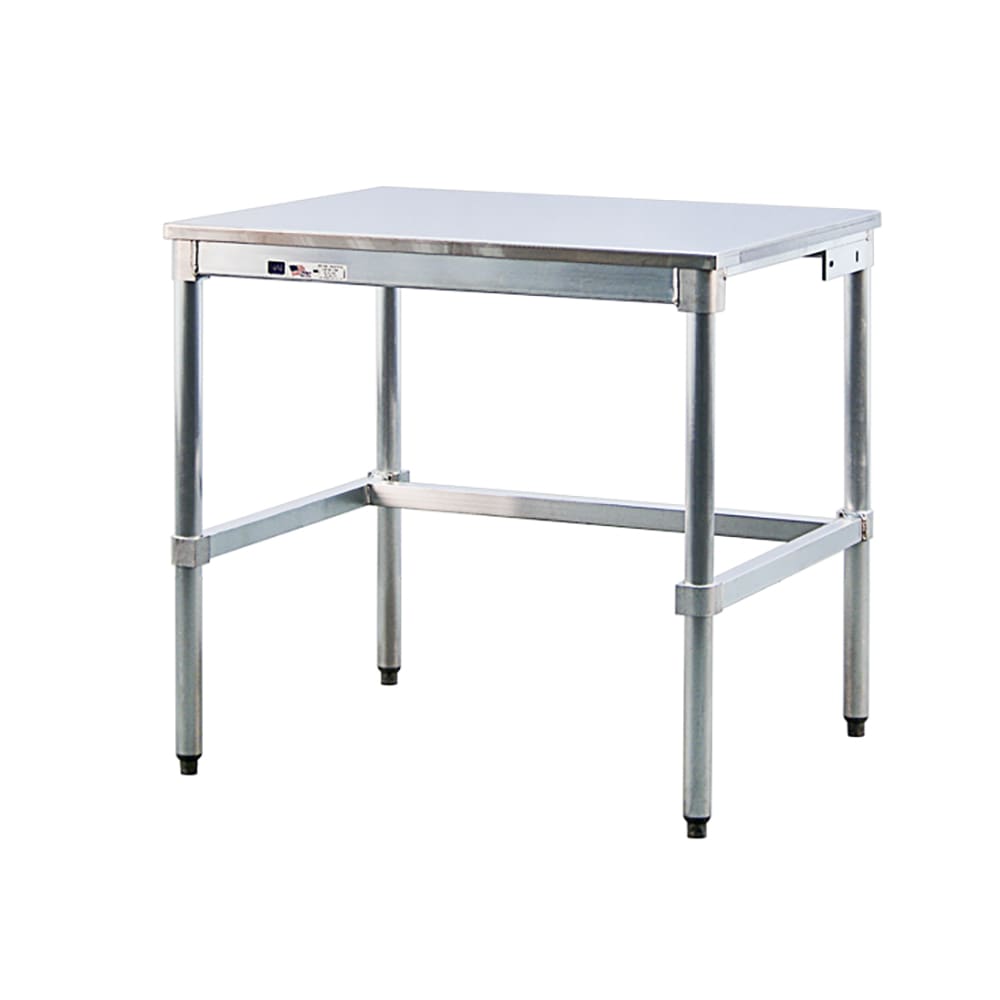 New Age 36" 16 ga Work Table w/ 304 Series Stainless Flat Top (30SS36KD)