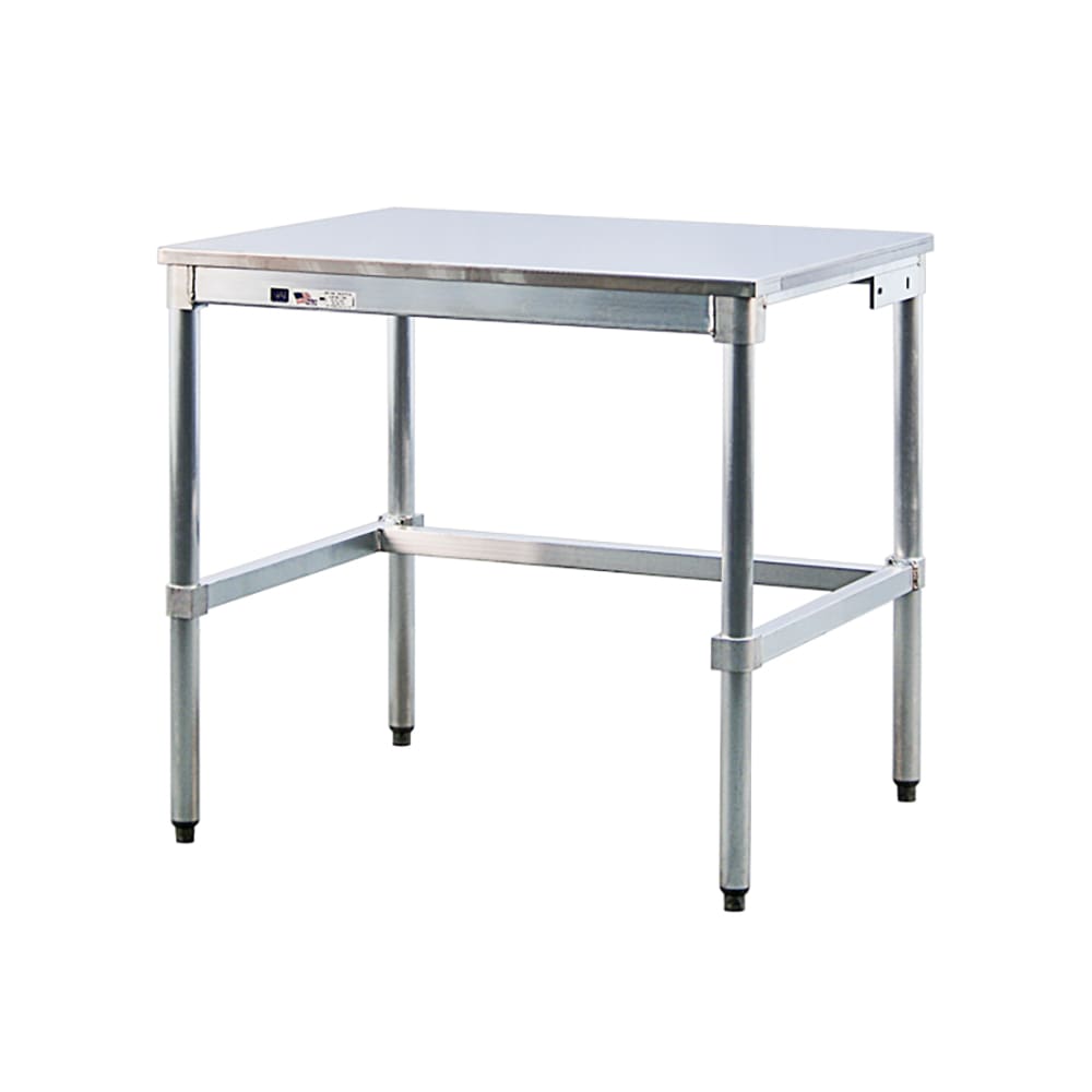 New Age 48" 16 ga Work Table w/ 304 Series Stainless Flat Top (30SS48KD)