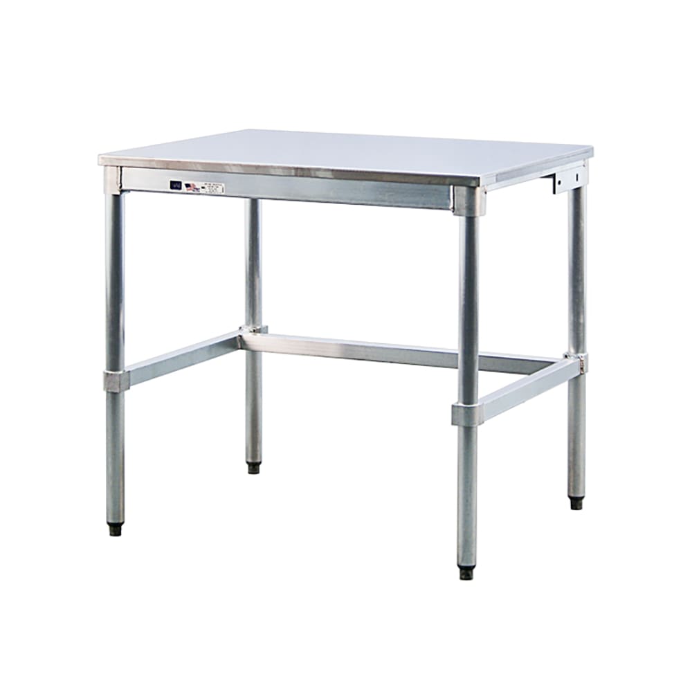 New Age 60" 16 ga Work Table w/ 304 Series Stainless Flat Top (30SS60KD)