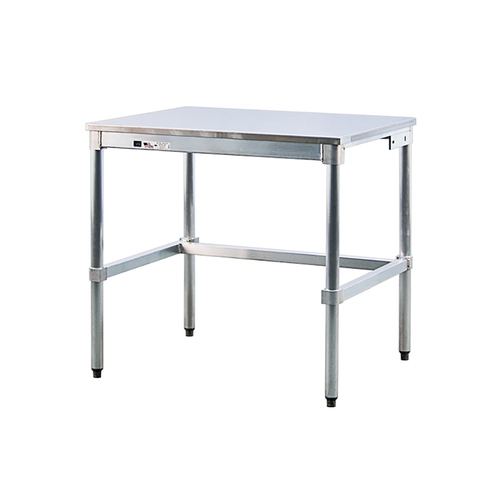 New Age 96" 16 ga Work Table w/ 304 Series Stainless Flat Top (30SS96KD)