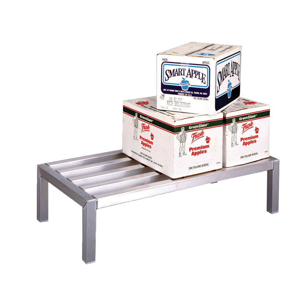 New Age 60" Stationary Dunnage Rack w/ 3400 lb Capacity, Aluminum (4006)