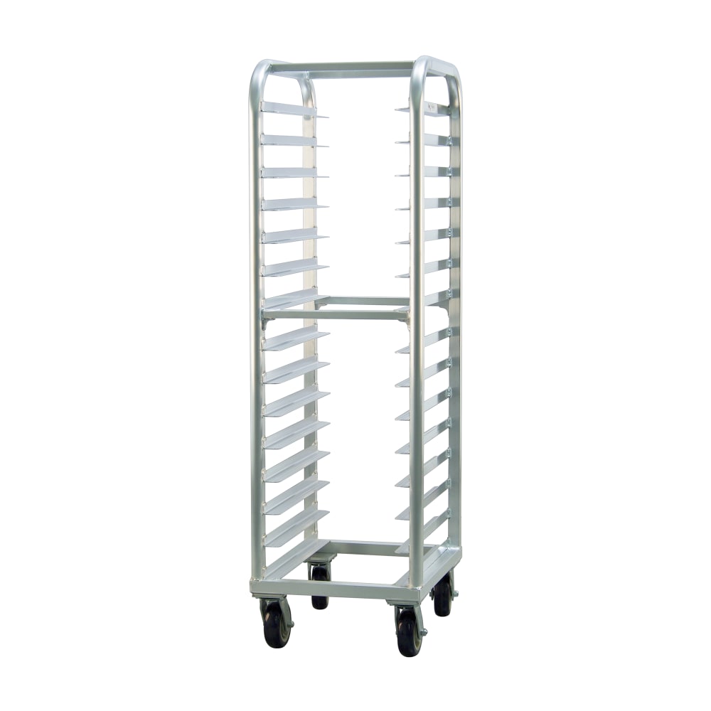 New Age 21 1/2"W 15 Bun Pan Rack w/ 4" Bottom Load Slides (4332)