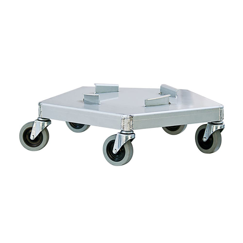 New Age Round Metal Trash Can Dolly w/ Raised Center & 125 lb Capacity (50125)