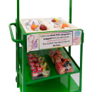 New Age 3 Level Share Cart w/ (2) Coldmaster® Food Pans - Aluminum, Green (52861) thumbnail 3