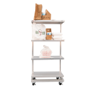 New Age Mobile To Go Shelving Unit - 30"W x 16"D x 60"H, Aluminum (53315) thumbnail 2