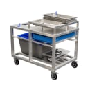 New Age 40"L Aluminum Bus Cart w/ (3) Levels, Silver (53757) thumbnail 2