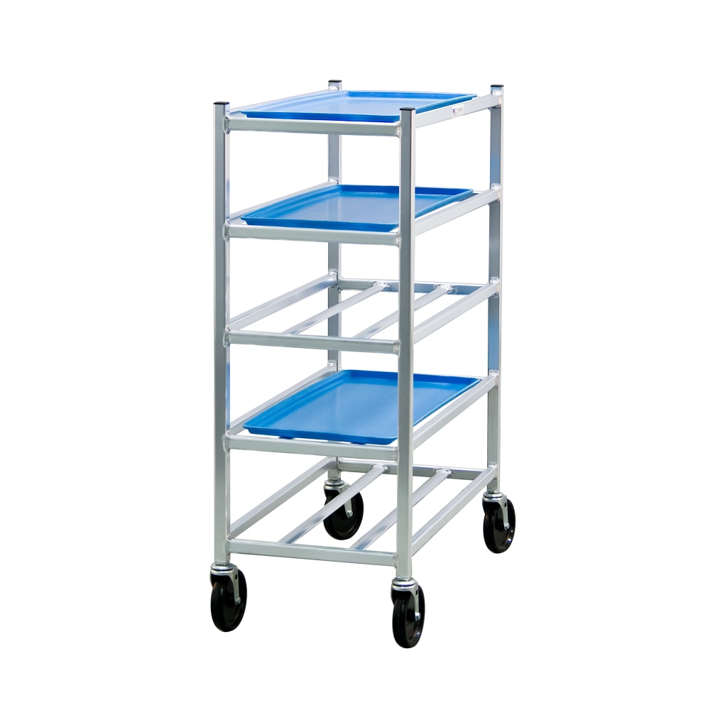 New Age 15"W 5 Platter Pan Rack w/ 7 1/4" Bottom Load Slides (6354)