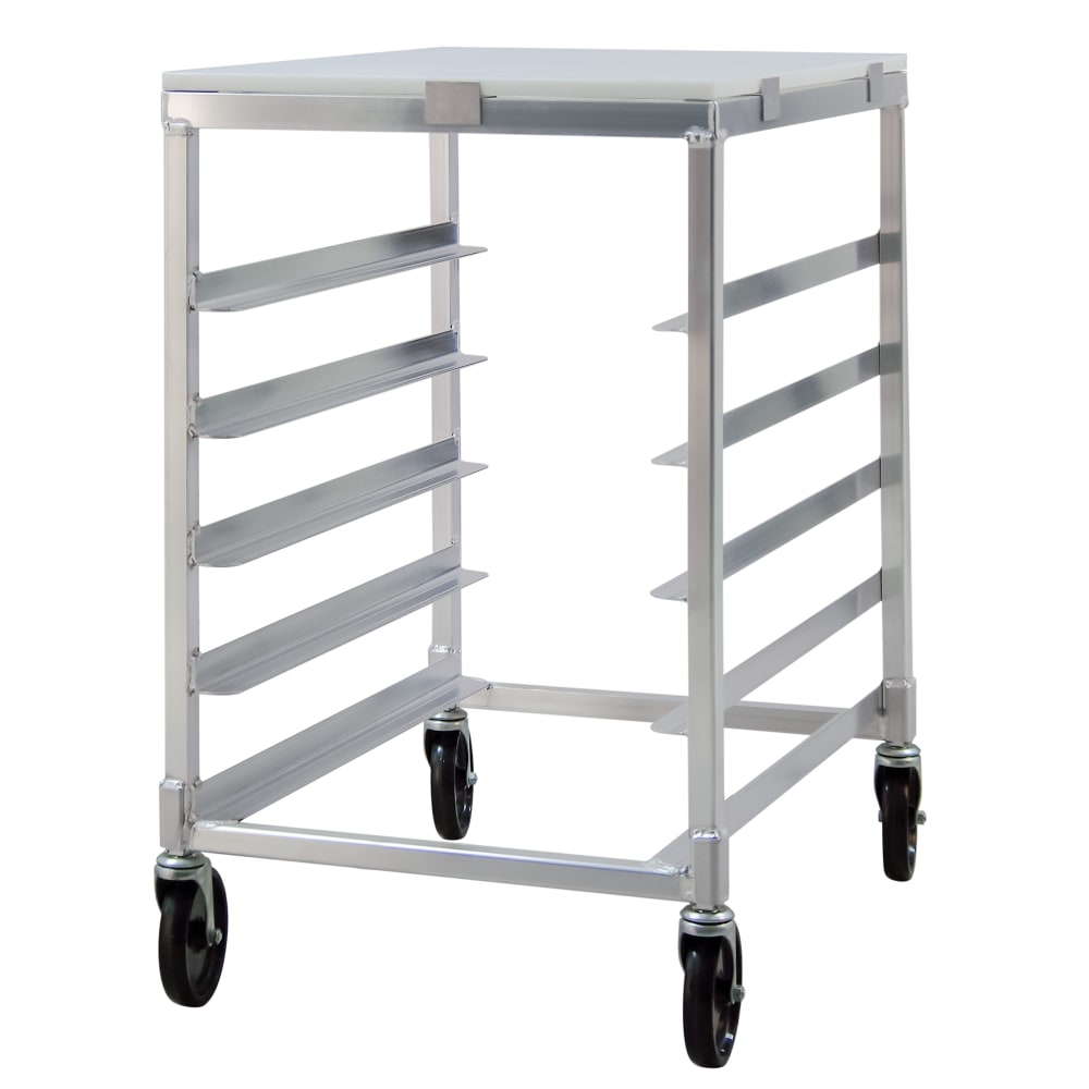 New Age 20 3/8"W 5 Bun Pan Rack w/ 4 1/2" Bottom Load Slides (95958)