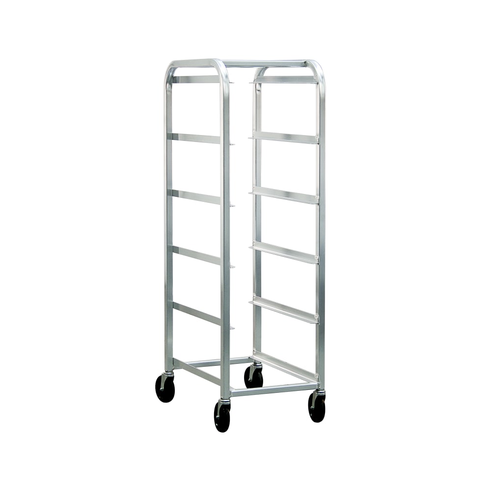 New Age Mobile Lug Rack w/ Open Frame & (5)18 3/4 x 26 x 61" Lug Capacity, Welded Aluminum (97253)