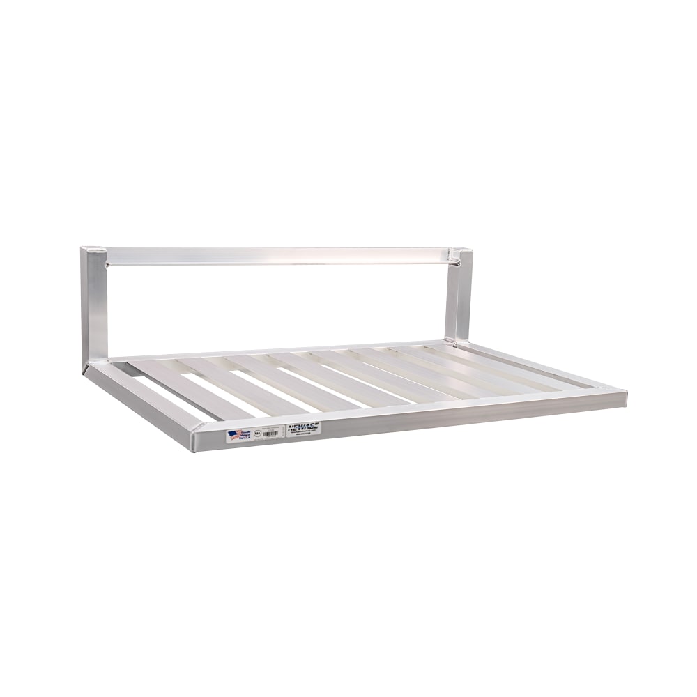 New Age T-Bar Wall Mounted Shelf, 36"W x 20"D, Aluminum (97285)