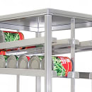 New Age 79 1/2"H Stationary Can Rack w/ (156) #10 Capacity, Adjustable Feet (97294) thumbnail 3