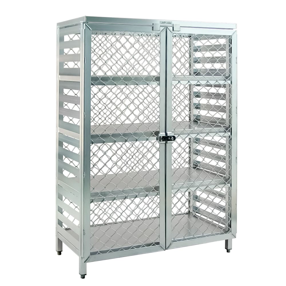 New Age 48" Stationary Security Cage - 24"W, Aluminum (97846)