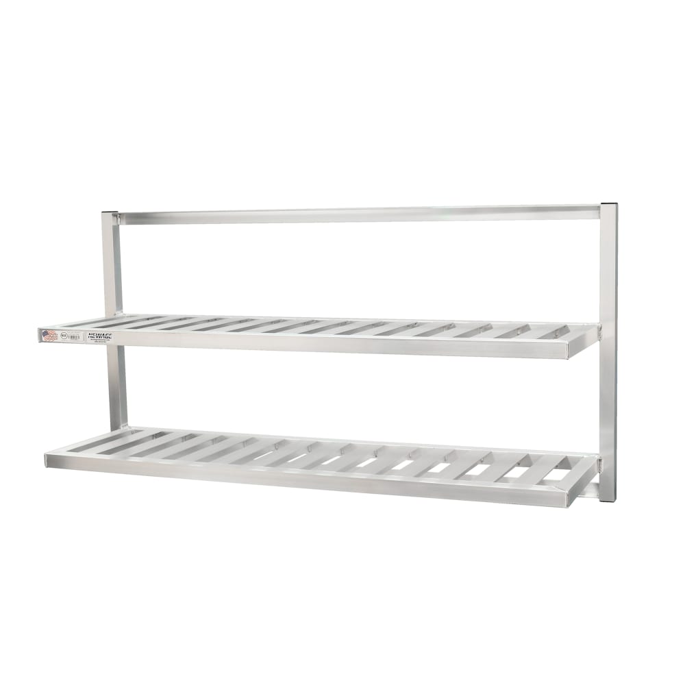 New Age T-Bar Wall Mounted Shelf, 60"W x 16"D, Aluminum (98142)