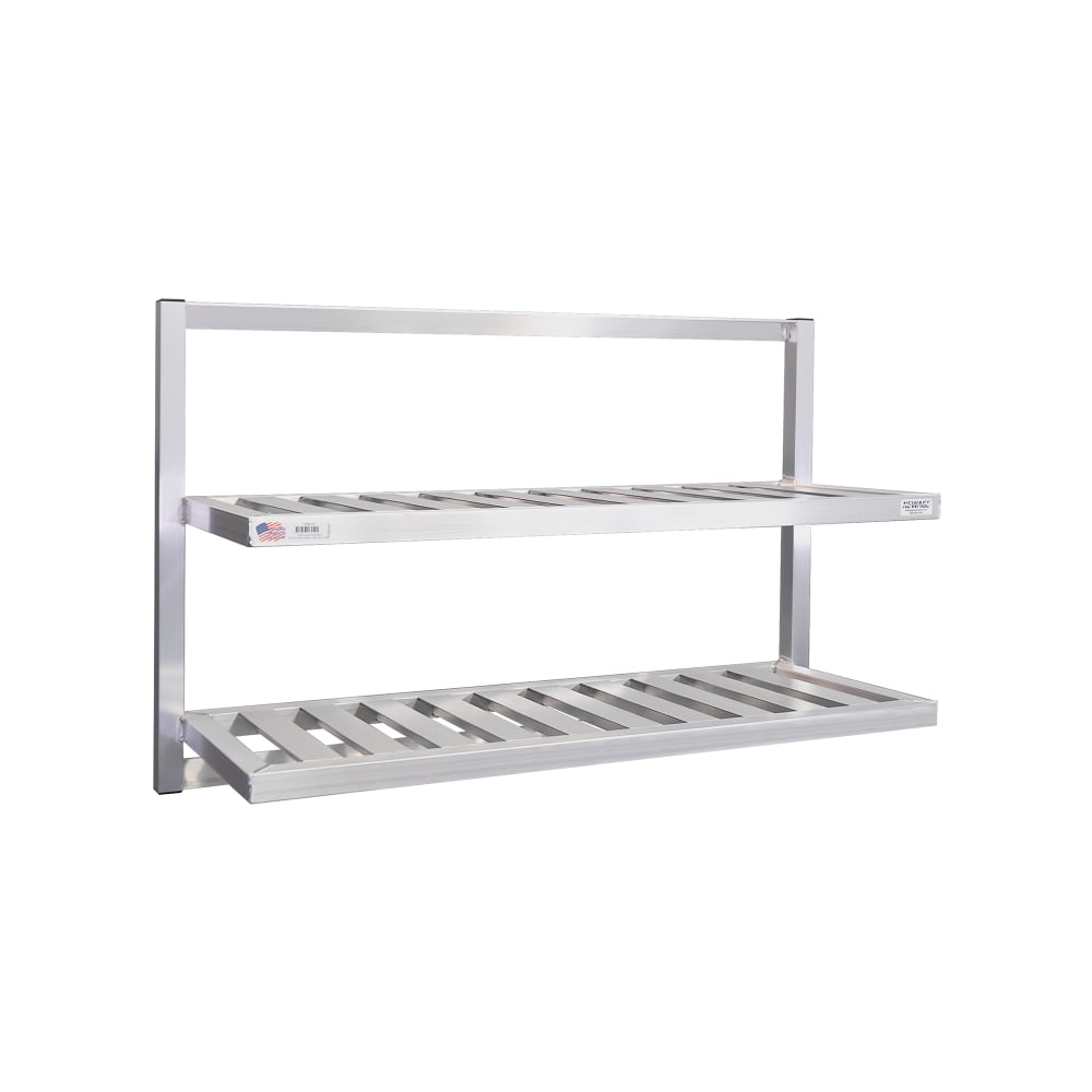 New Age T-Bar Wall Mounted Shelf, 48"W x 16"D, Aluminum (98213)