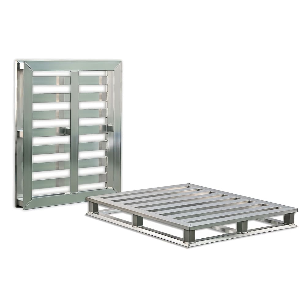 New Age 4-way Tube Frame Pallet - 48" x 40", Aluminum (99613)