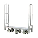 New Age 1 Level Aluminum Utility Cart w/ 1200 lb Capacity, Flat Ledges (BDT18568) thumbnail 4