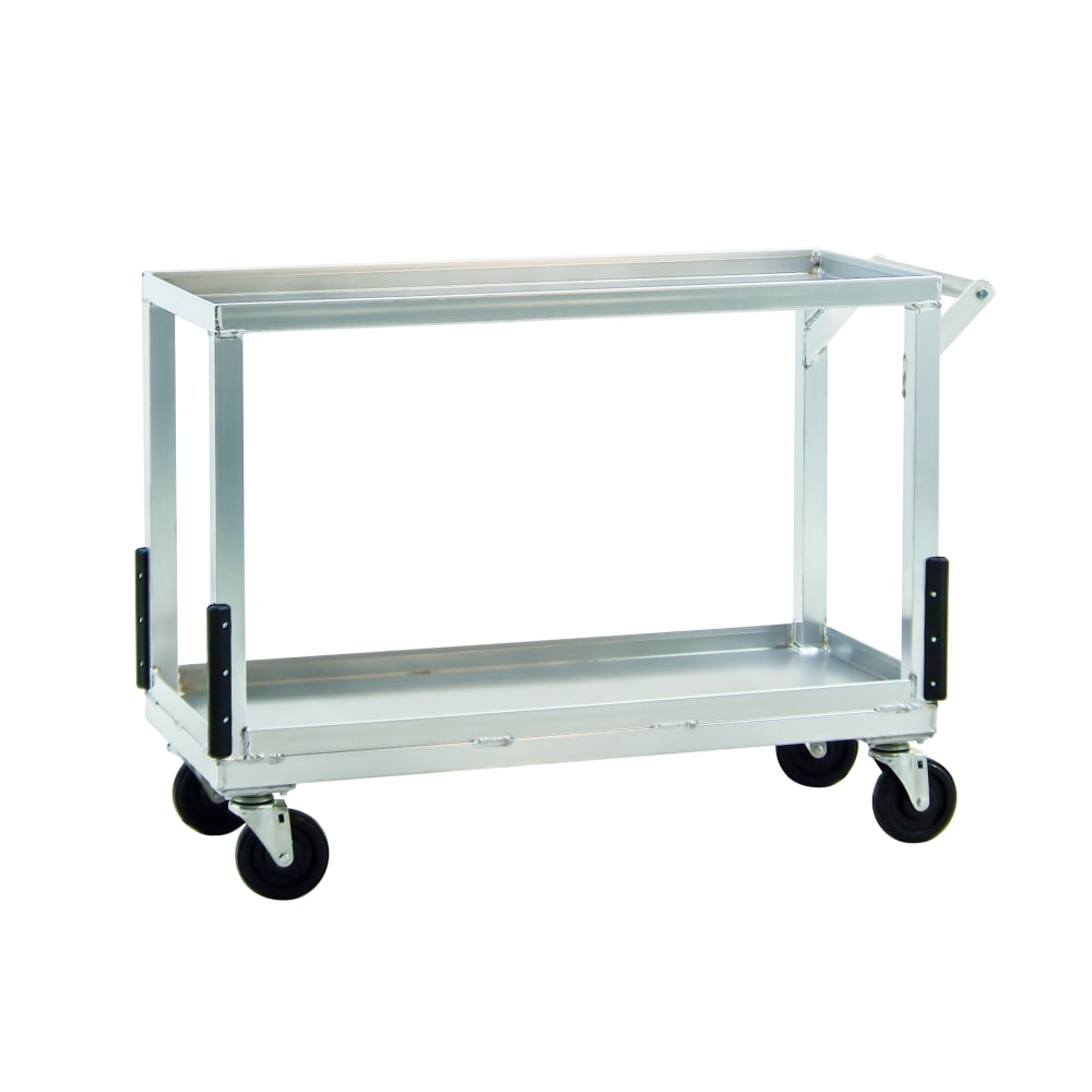 New Age 2 Level Aluminum Utility Cart w/ Raised Ledges (NS765)
