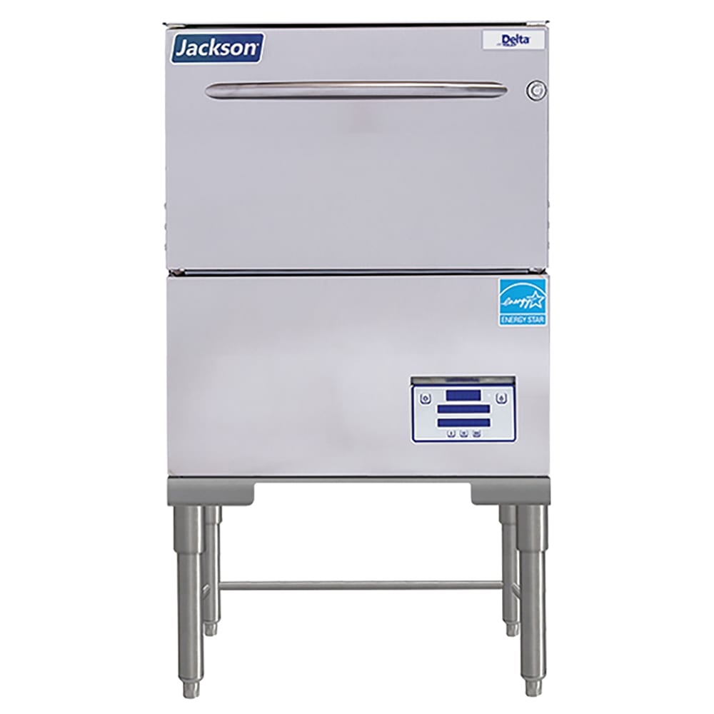 Jackson DELTA HT-E-SEER-T Delta® High Temp Rack Undercounter Glass Washer w/ 20 Racks/hr Capacity, Built-in Booster, 208v/1ph