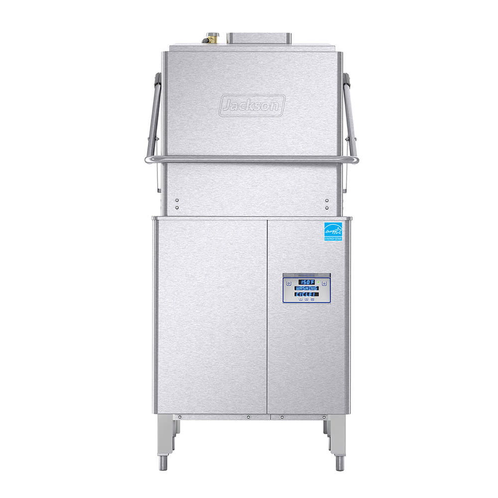 Jackson DYNASTAR VENTLESS (VER) DynaStar® Ventless High Temp Door Type w/ 40 Racks/hr Capacity, Built-in Booster, 208v/1ph
