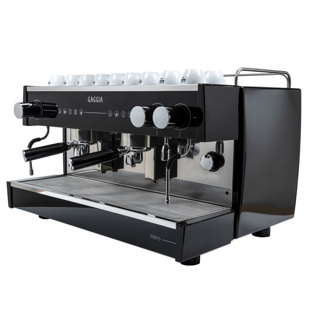 Gaggia Semi Automatic Espresso Machine w/ (2) Groups, (2) Steam Valves, & (1) Hot Water Valve - 220v/1ph (VETRO2GSTD)