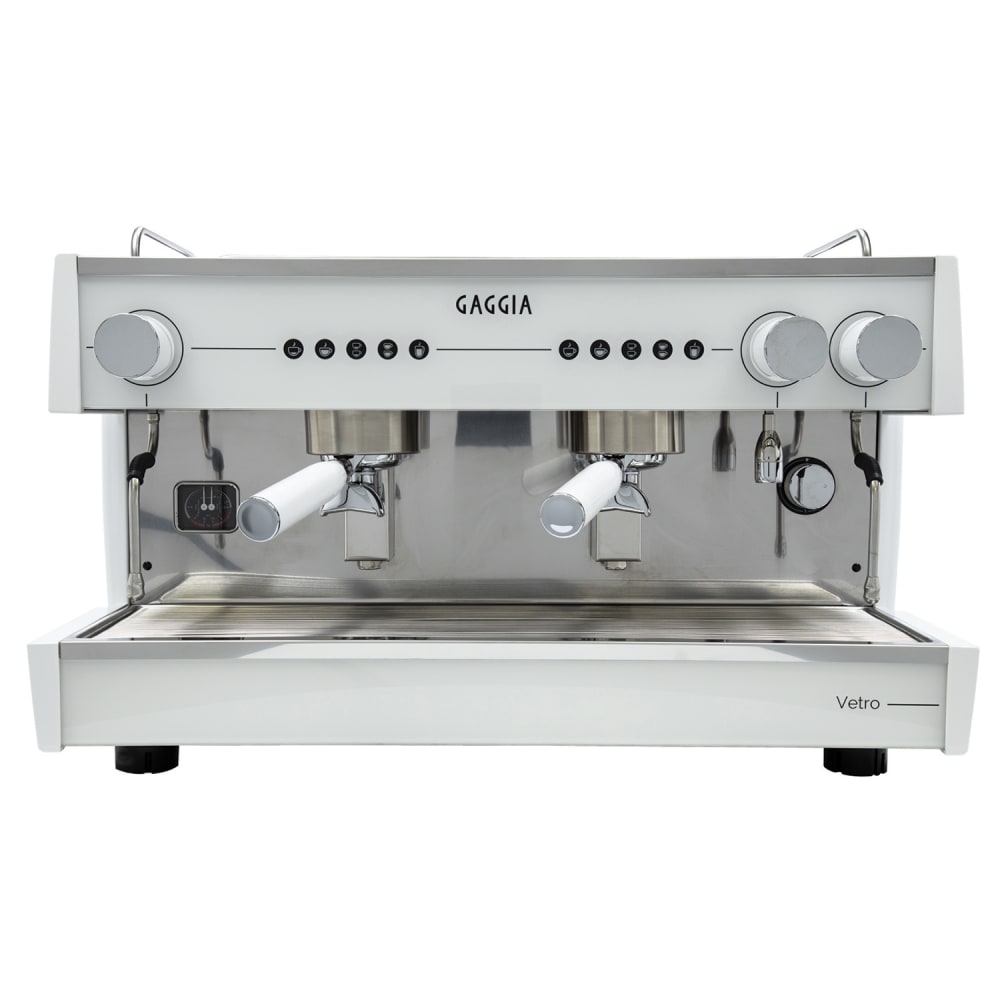 Gaggia Semi Automatic Espresso Machine w/ (2) Groups, (2) Steam Valves, & (1) Hot Water Valve - 220v/1ph (VETRO2GSTD)